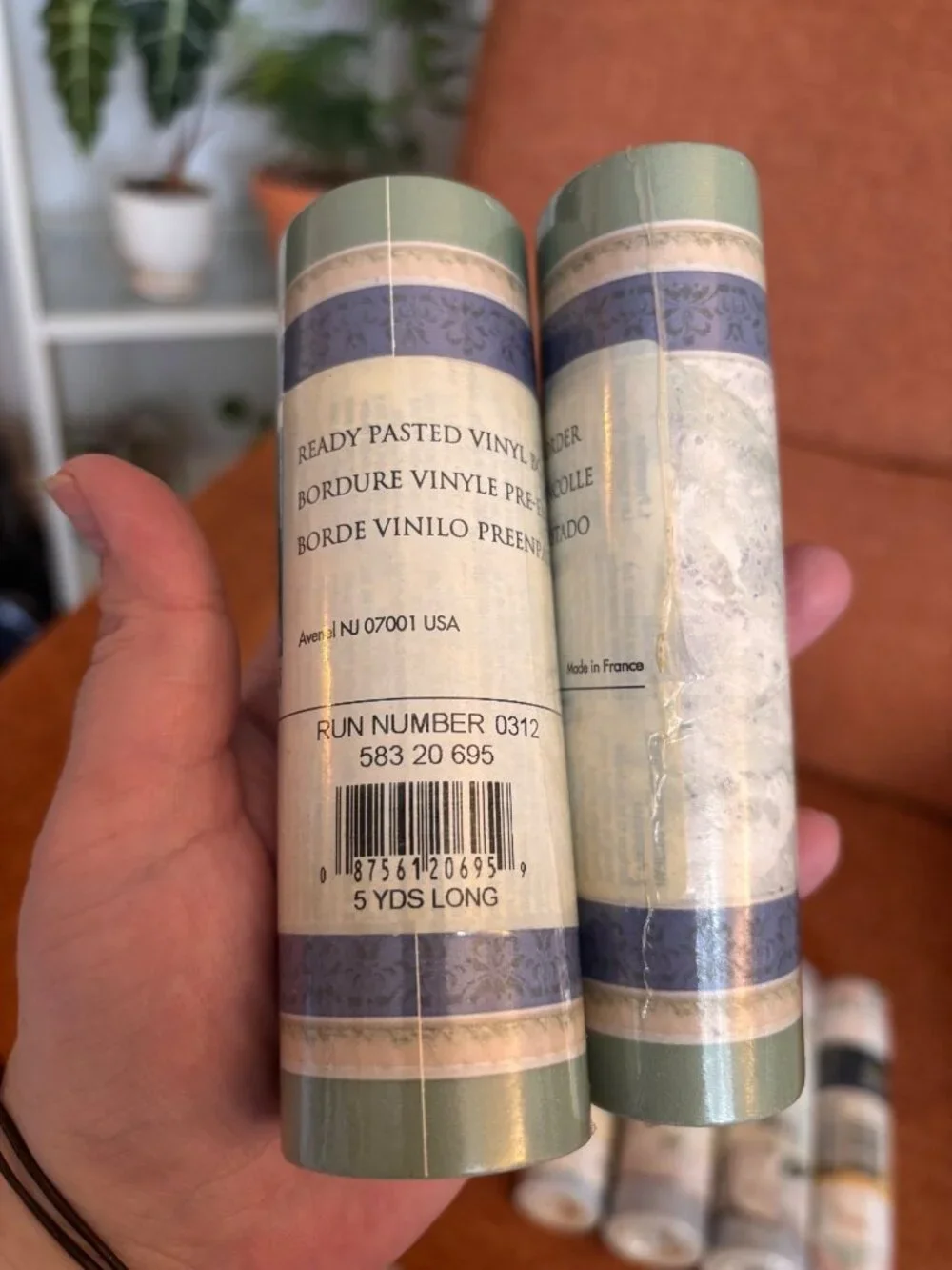 Vintage Lot Wallpaper Border Rolls Wall Trends Debbie Mumm Pre-Pasted Vinyl